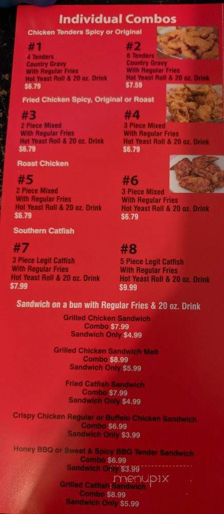 Legit Chicken - Garland, TX menu_pic