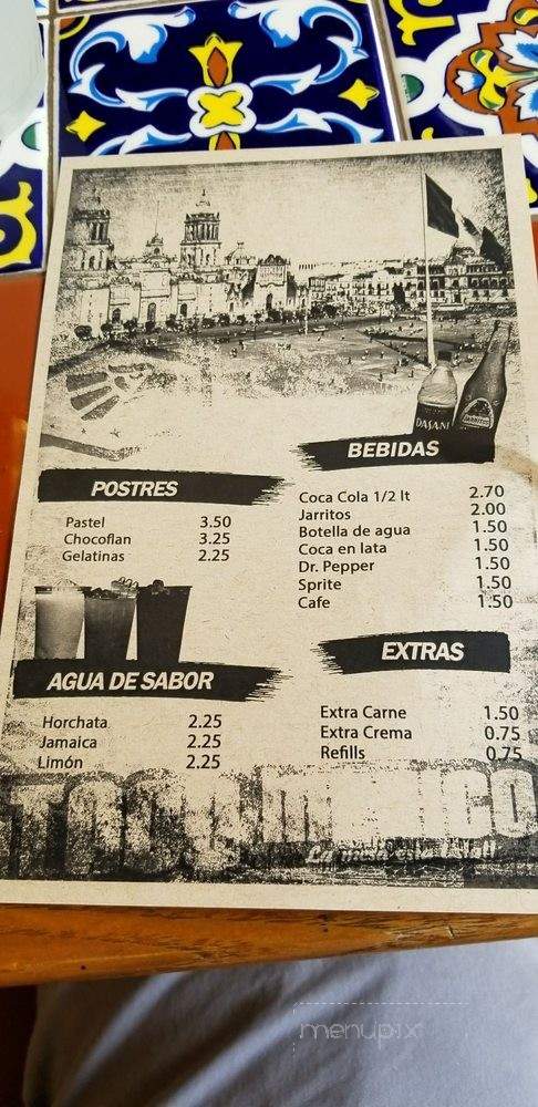 Taco Mexico - Garland, TX menu_pic