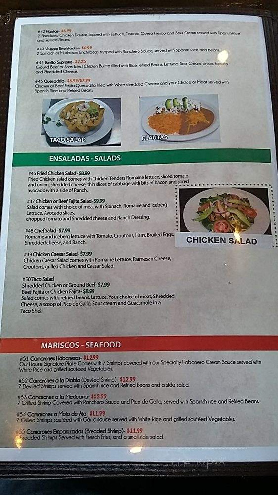 Habaneros - Grand Prairie, TX menu_pic