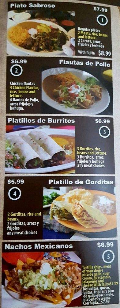 Tortilleria La Sabrosa - Plano, TX menu_pic