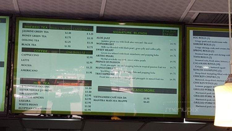 Mantra Leaf Cafe - Richardson, TX menu_pic