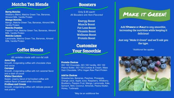Blendo's Smoothies - Rockwall, TX menu_pic