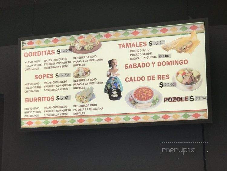 La Gorditas Rancherita - Wylie, TX menu_pic