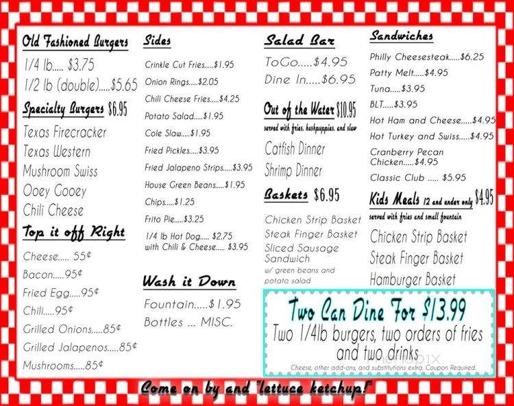 45 North Diner - Corsicana, TX menu_pic