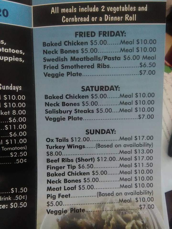 Mckenzie's Kitchen and Catering - DeSoto, TX menu_pic