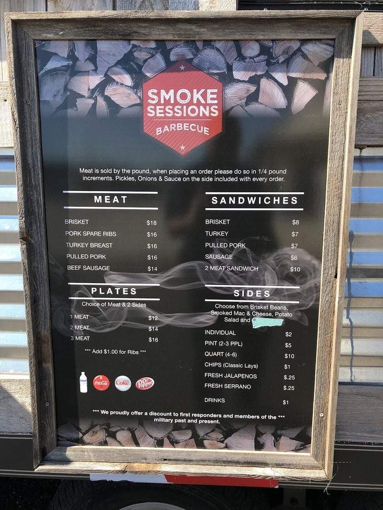 Smoke Sessions Barbecue - Royse City, TX menu_pic
