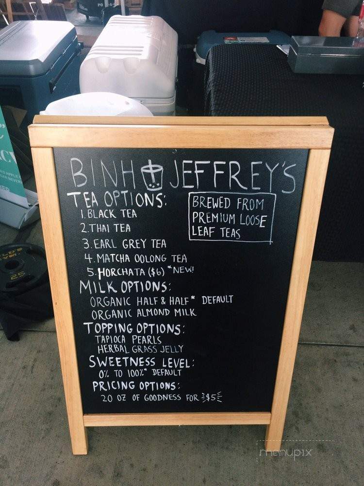 Binh & Jeffrey's - Dallas, TX menu_pic