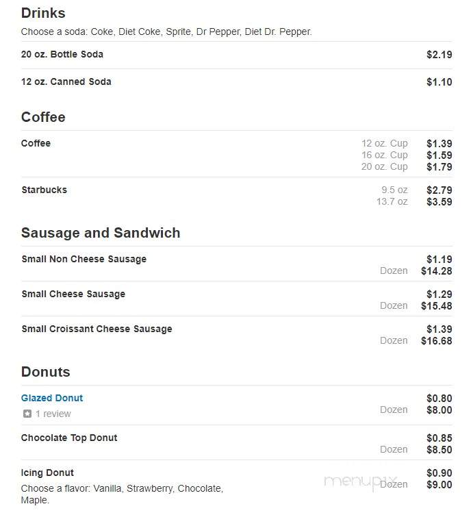 Ginghis Donuts & Deli - Dallas, TX menu_pic