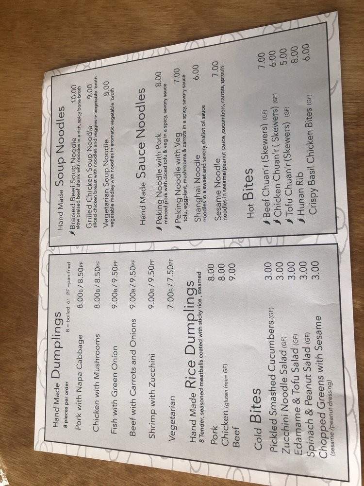 Hello Dumpling - Dallas, TX menu_pic