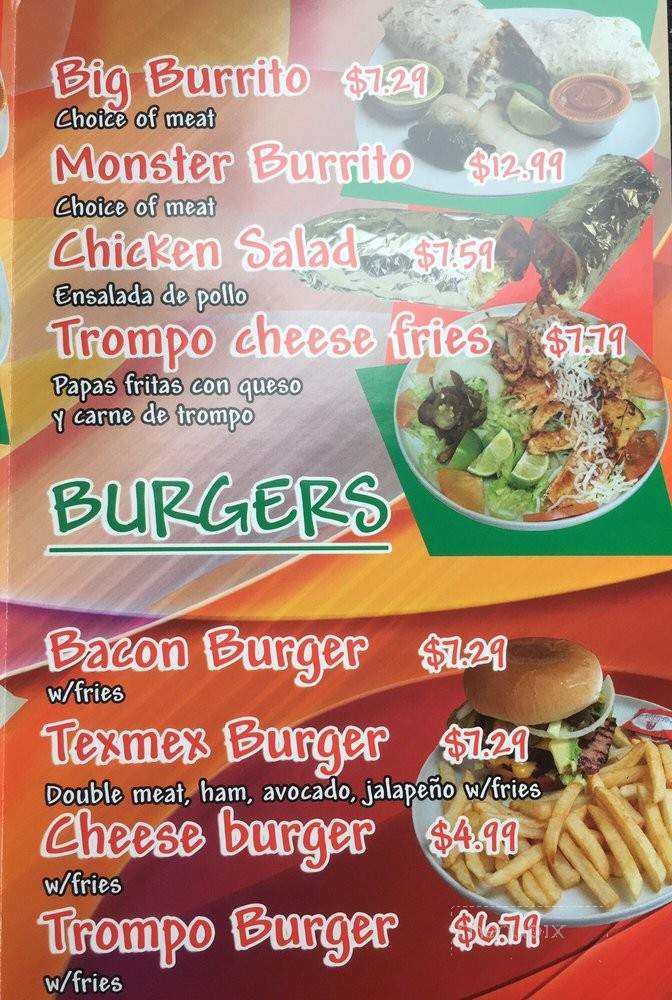 Taqueria Charly - Dallas, TX menu_pic