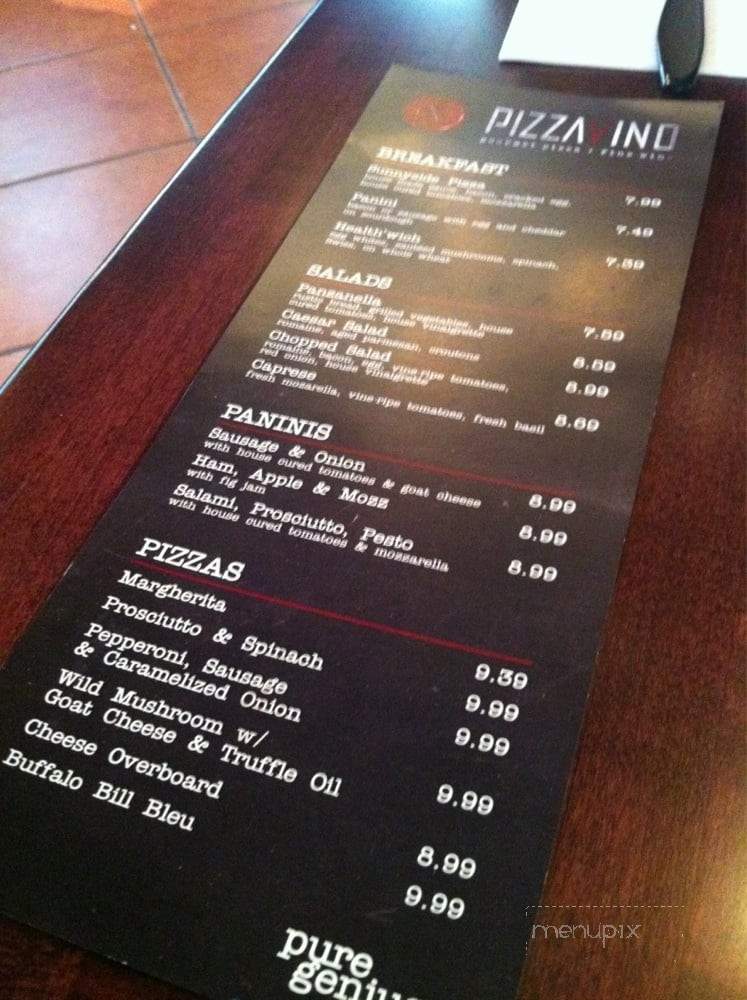 PizzaVino - Dallas, TX menu_pic