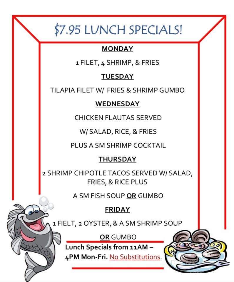 El Golfo Seafood Bar - Commerce, TX menu_pic