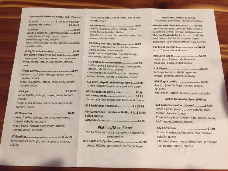 Taqueria Venaditos - Mount Pleasant, TX menu_pic
