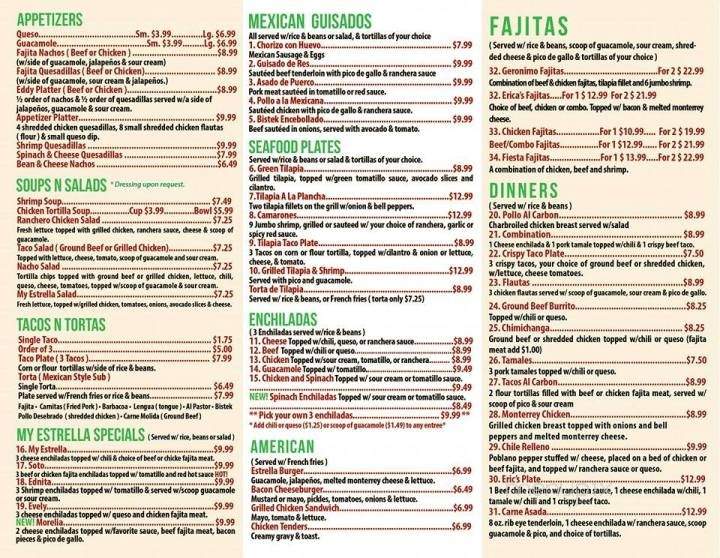 Online Menu Of Gabriela S Mexican Cocina Howe Tx