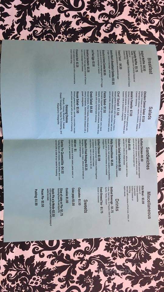 Annie Mae's Coffee Shop & Cafe - Winnsboro, TX menu_pic