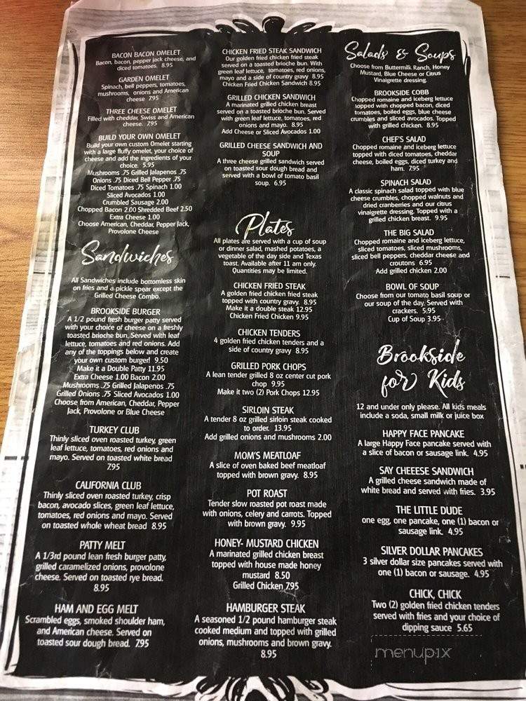 Brookside Cafe - Hurst, TX menu_pic