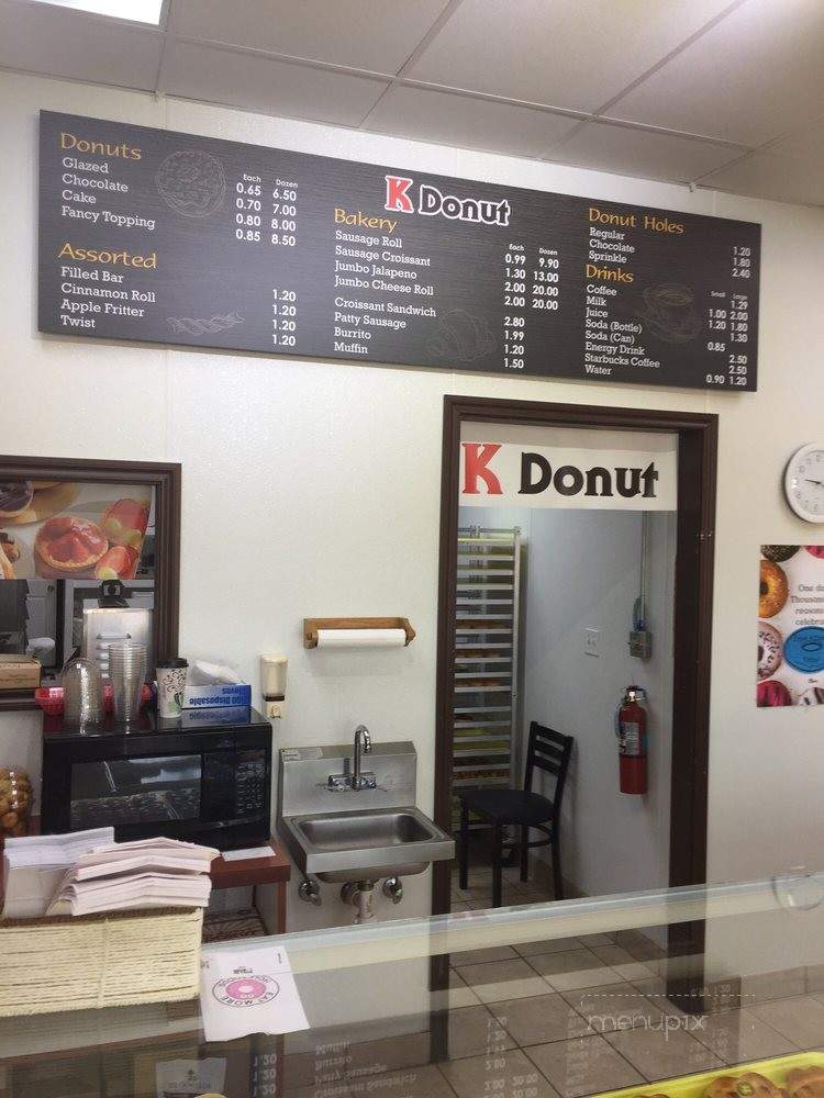 K Donut - Mansfield, TX menu_pic