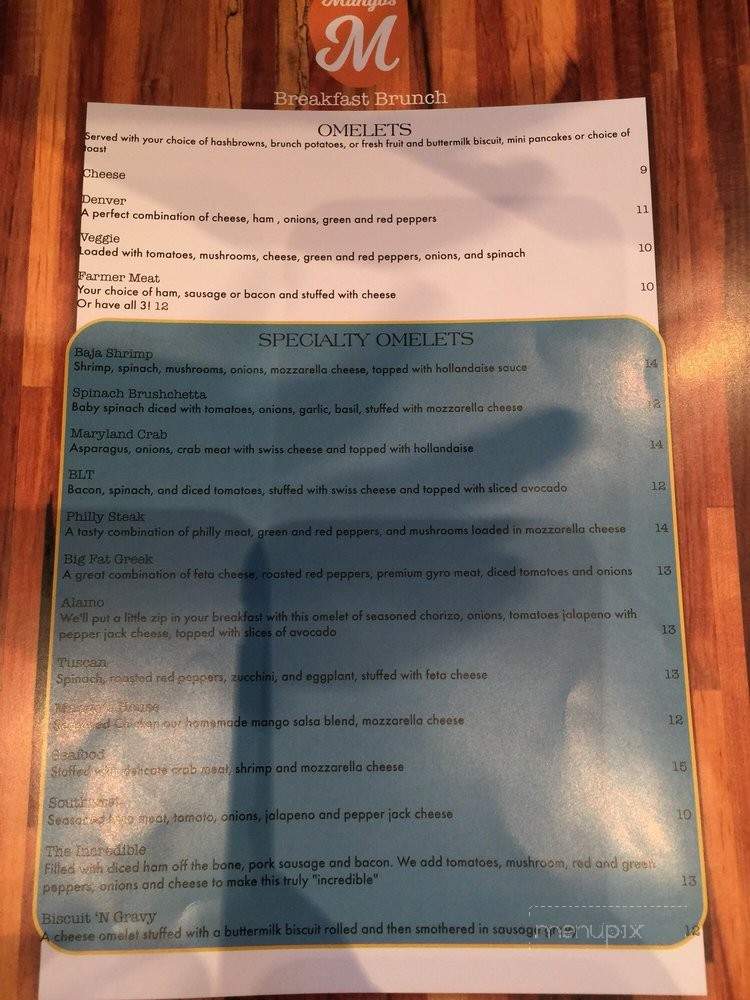 Mangos Breakfast Brunch - Southlake, TX menu_pic