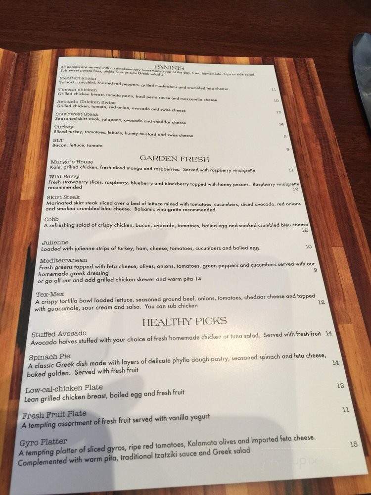 Mangos Breakfast Brunch - Southlake, TX menu_pic
