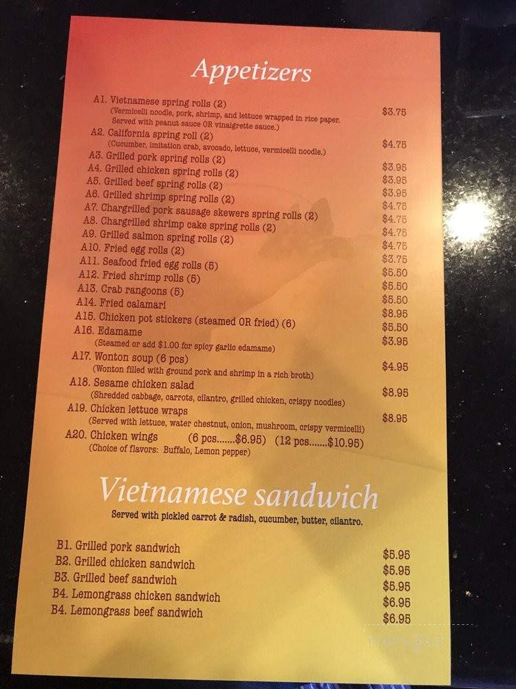 House of Pho - Fort Worth, TX menu_pic
