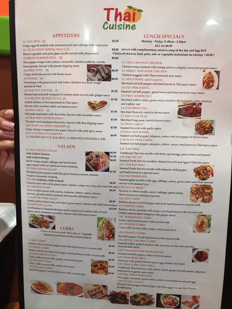 Thai Orange Cuisine - Lake Worth, TX menu_pic