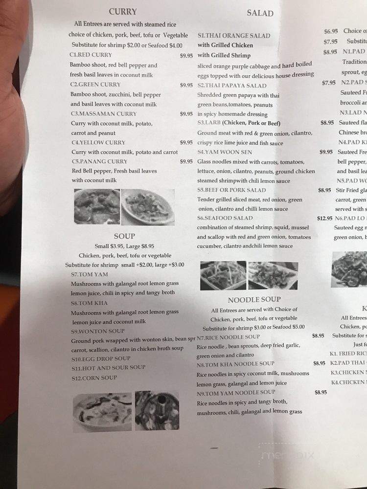 Thai Orange Cuisine - Lake Worth, TX menu_pic
