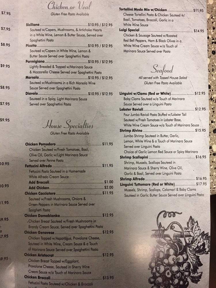 Luigi's Italian Restaurant - Haltom City, TX menu_pic