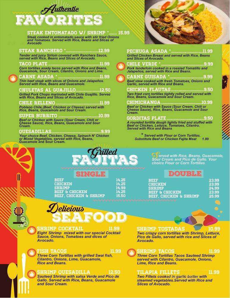 El Sancho Mexican Restaurant - Iowa Park, TX menu_pic