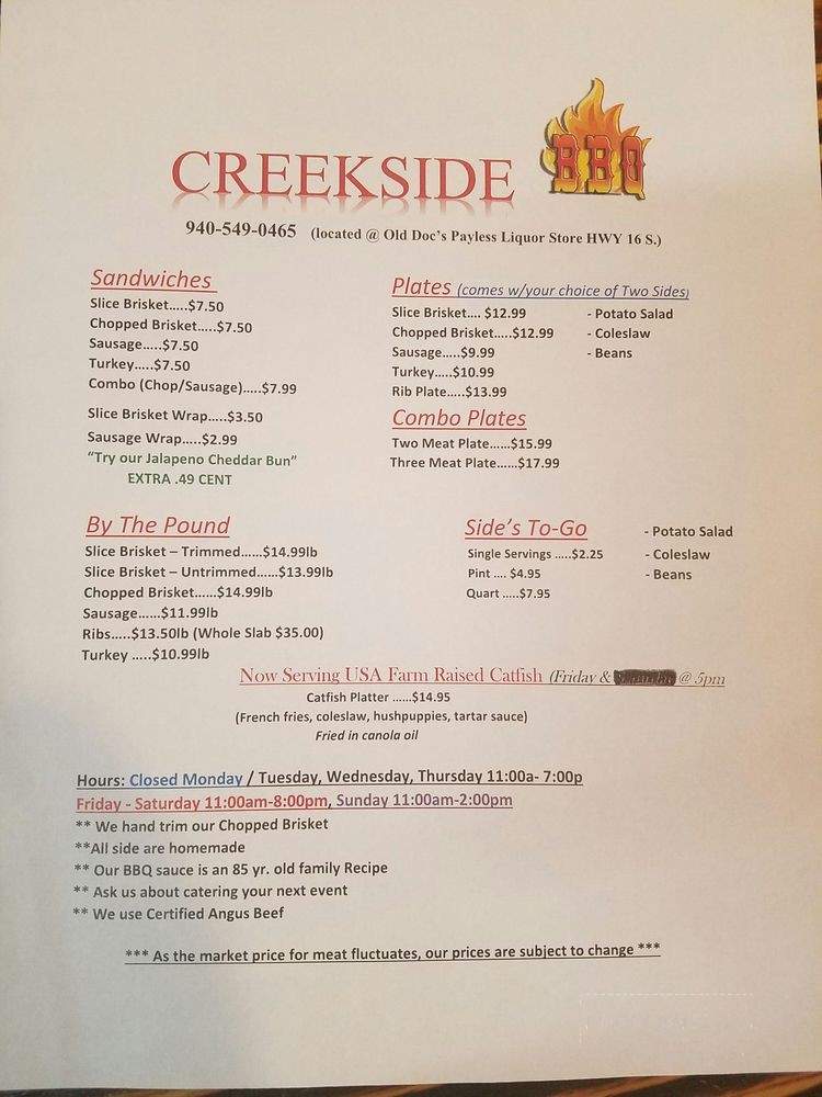 /30759856/Creekside-BBQ-Graford-TX - Graford, TX