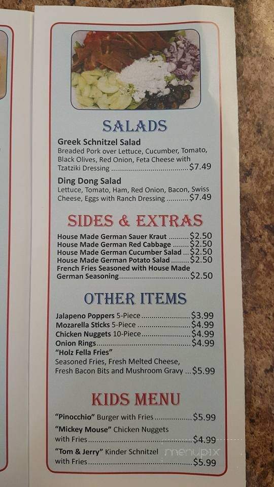 Ding Dong Cafe - Killeen, TX menu_pic