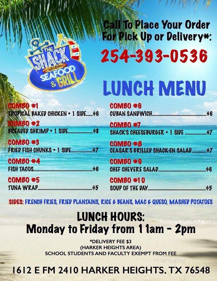 The Shack Caribbean Seafood and Grill - Harker Heights, TX menu_pic