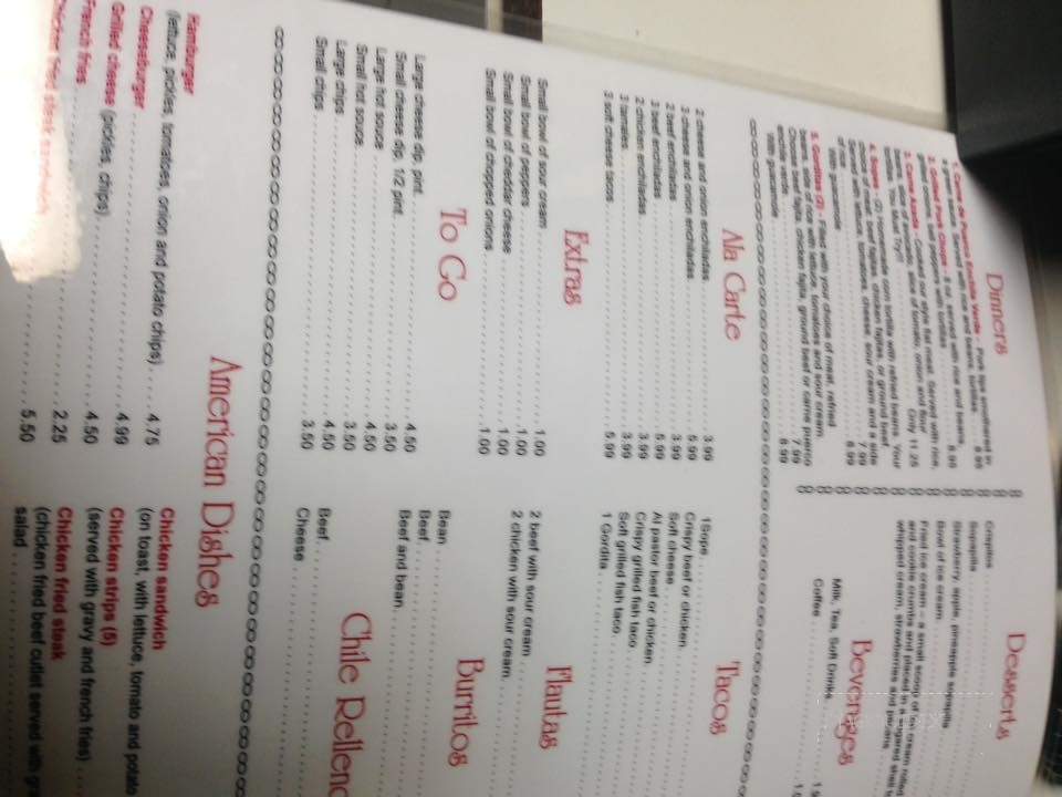Los Verdes - Whitney, TX menu_pic