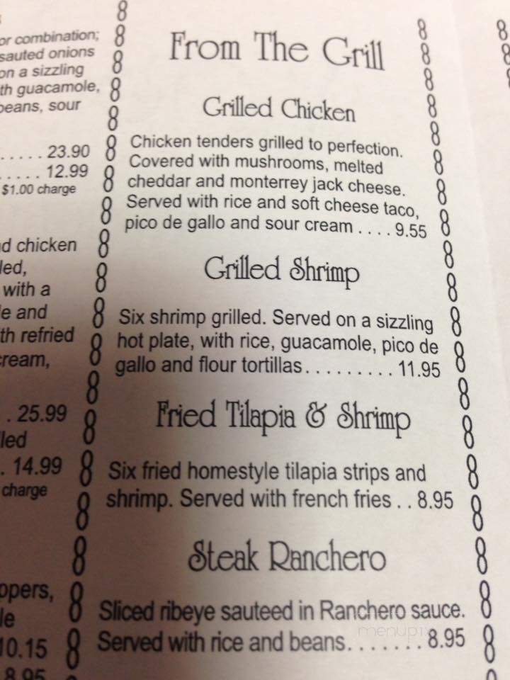 Los Verdes - Whitney, TX menu_pic