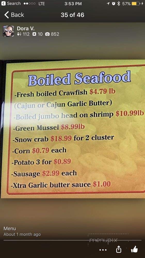 LTK Crawfish - Houston, TX menu_pic