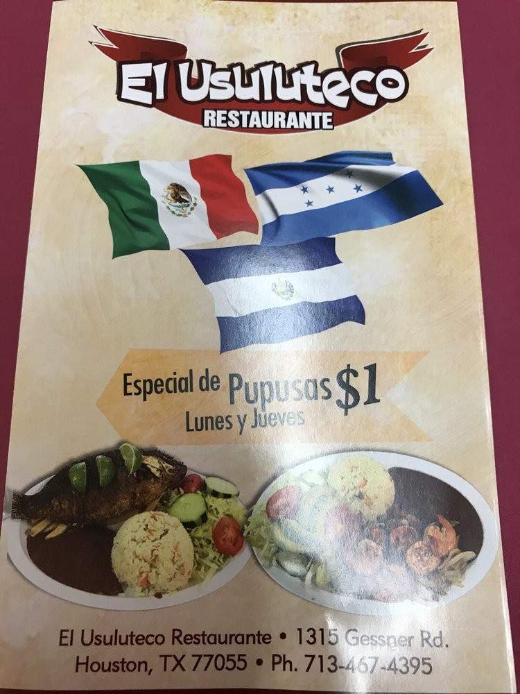 Usuluteco Restaurant - Houston, TX menu_pic