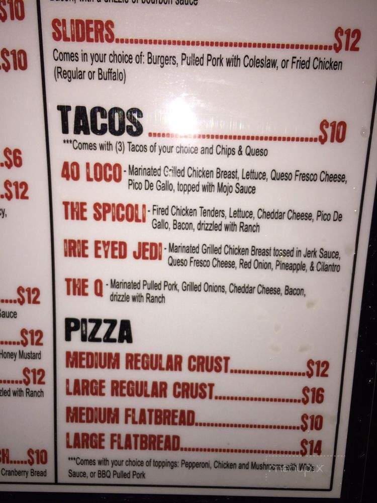 Pub Level - Houston, TX menu_pic
