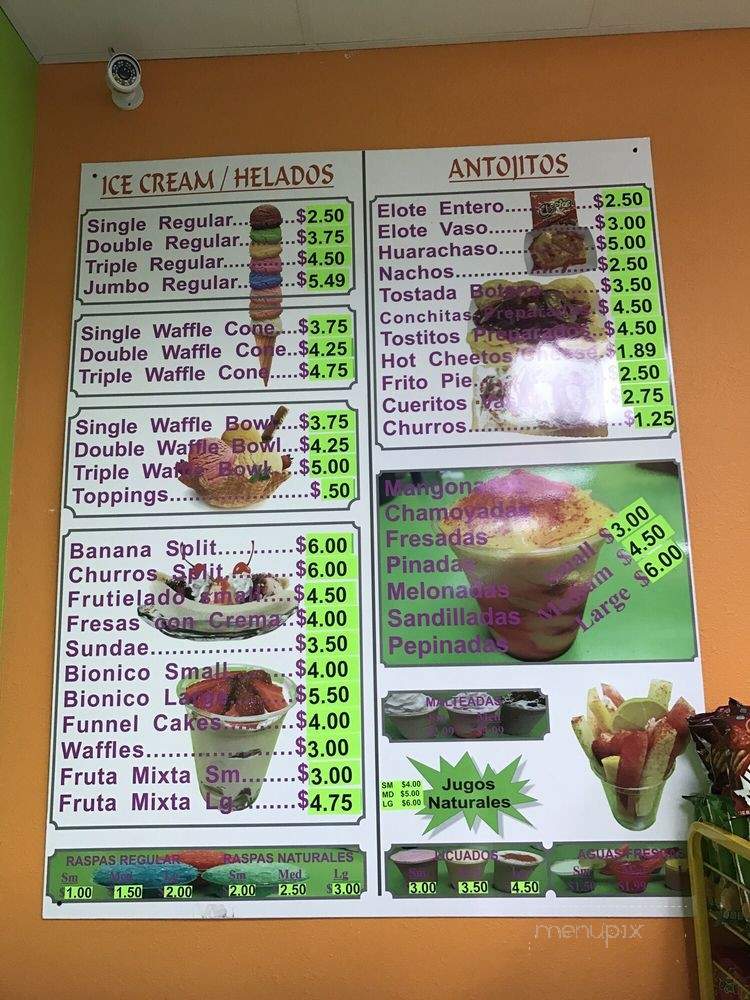 Neveria La Michoacana - Houston, TX menu_pic