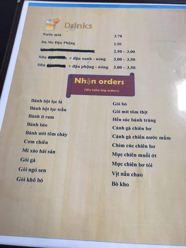 Mai Thao Restaurant - Houston, TX menu_pic
