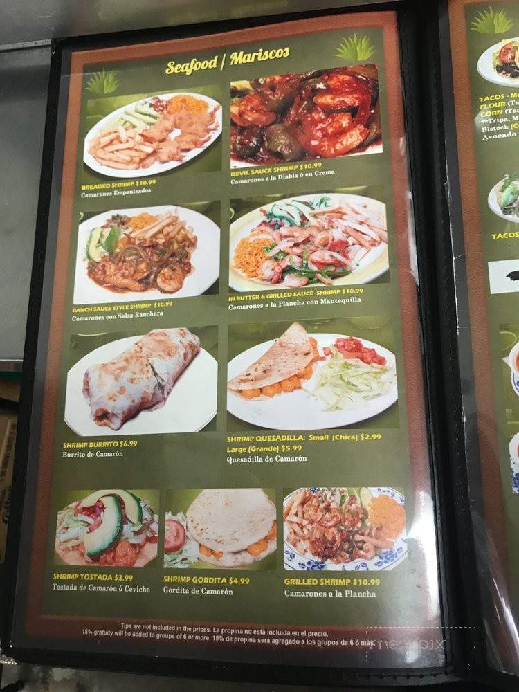 Restaurant Los Agaves - Houston, TX menu_pic