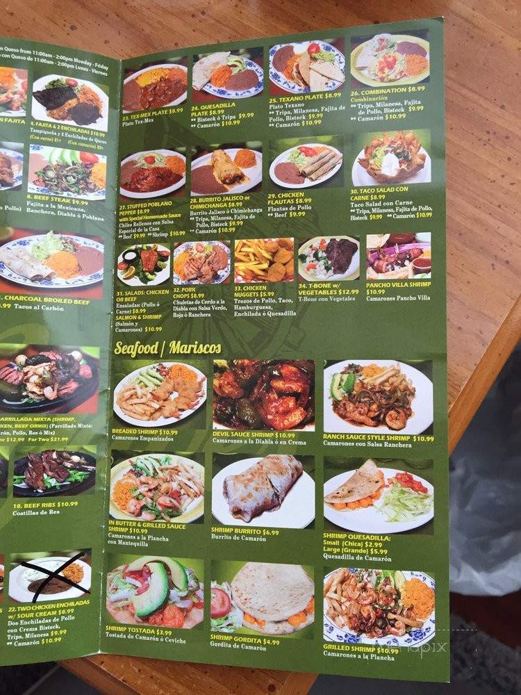 Restaurant Los Agaves - Houston, TX menu_pic