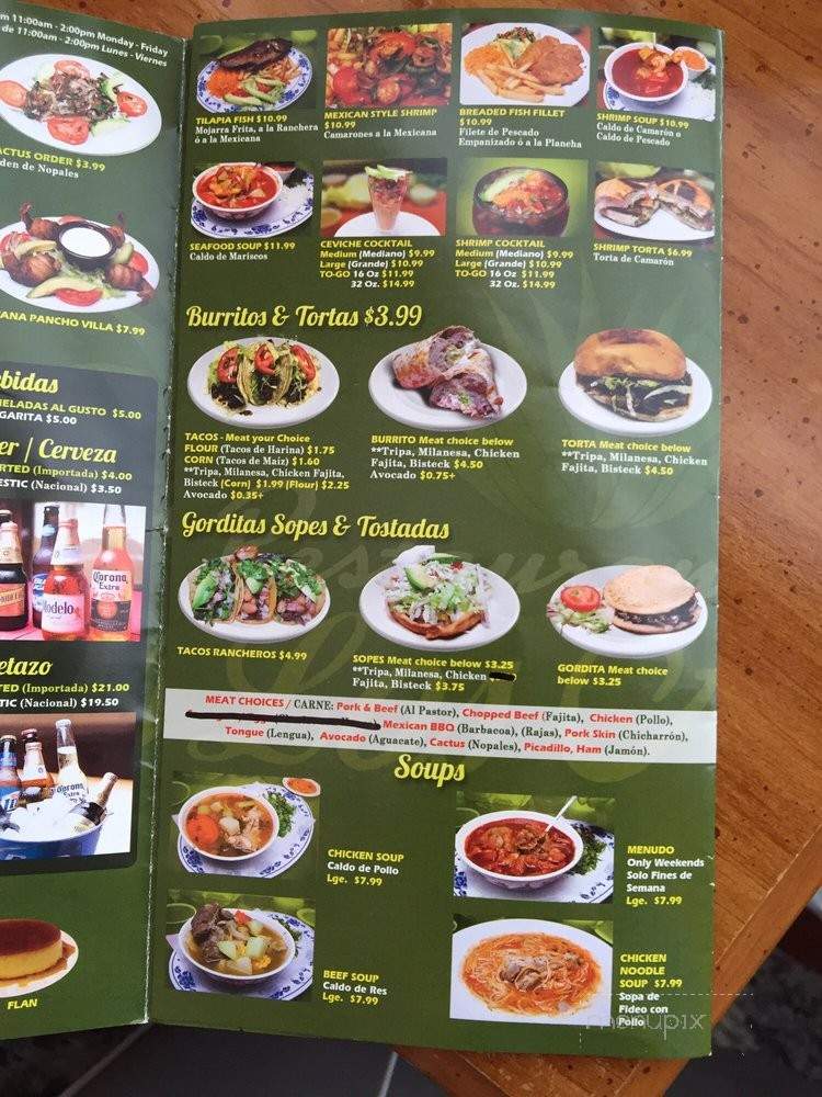 Restaurant Los Agaves - Houston, TX menu_pic