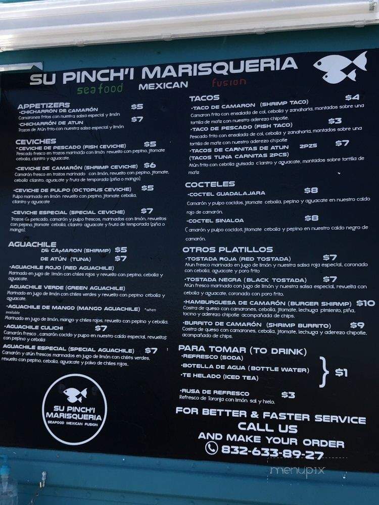 Su Pinch'i Marisqueria - Katy, TX menu_pic