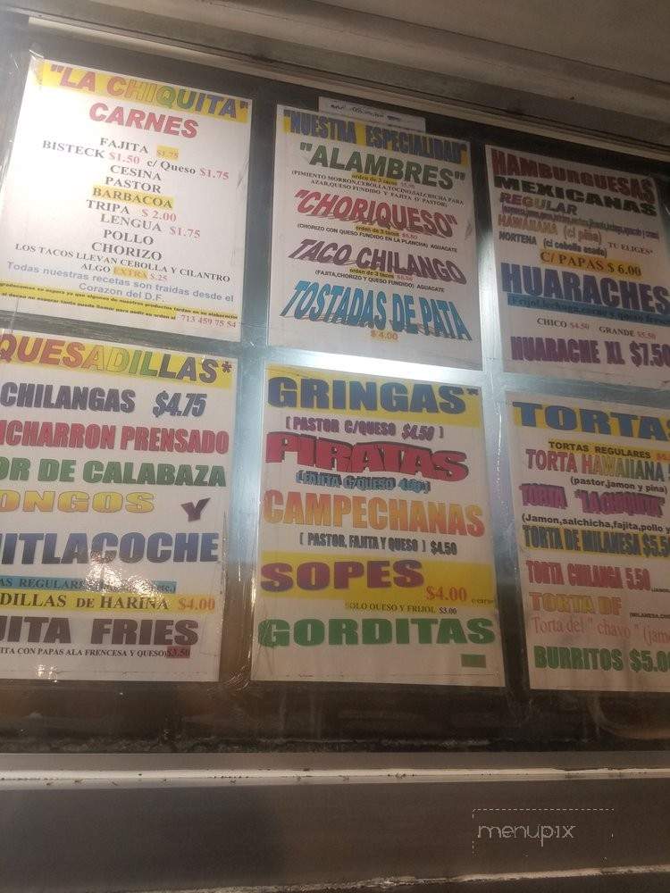 /31228599/Taqueria-La-Chiquita-Menu-Houston-TX - Houston, TX