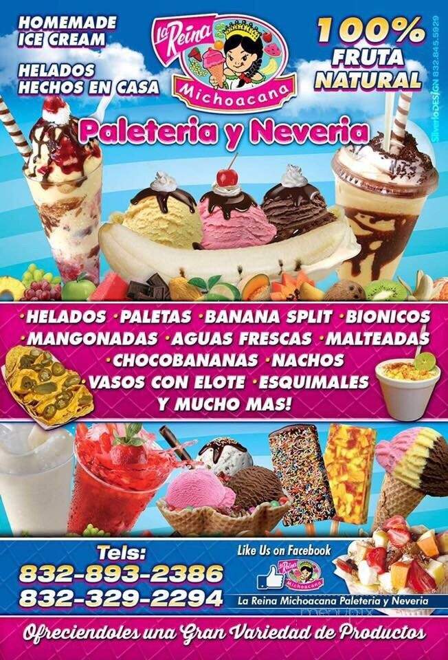 /30062696/La-Reina-Michoacana-Menu-Houston-TX - Houston, TX