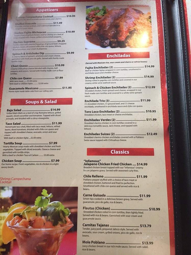 El Toro Loco - Houston, TX menu_pic