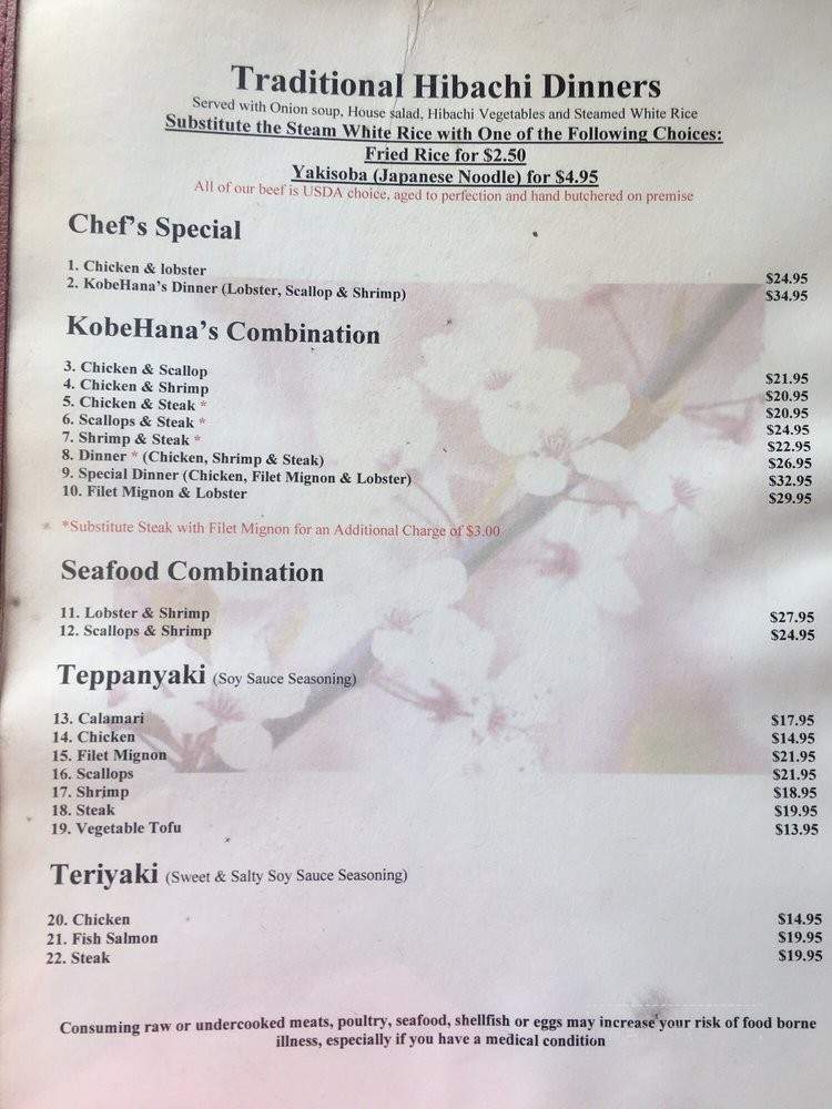 /30925988/Kobehanas-Steak-House-and-Sushi-Bar-Menu-Houston-TX - Houston, TX