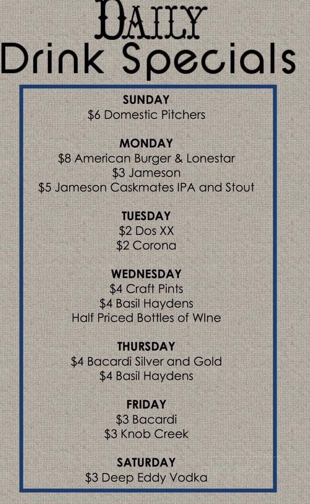 Whiskey Thumper - Humble, TX menu_pic