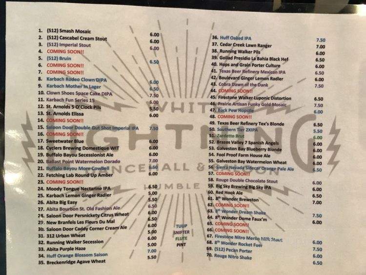 Whiskey Thumper - Humble, TX menu_pic