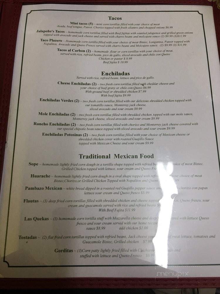 Jalapeno's Cuisine - El Campo, TX menu_pic