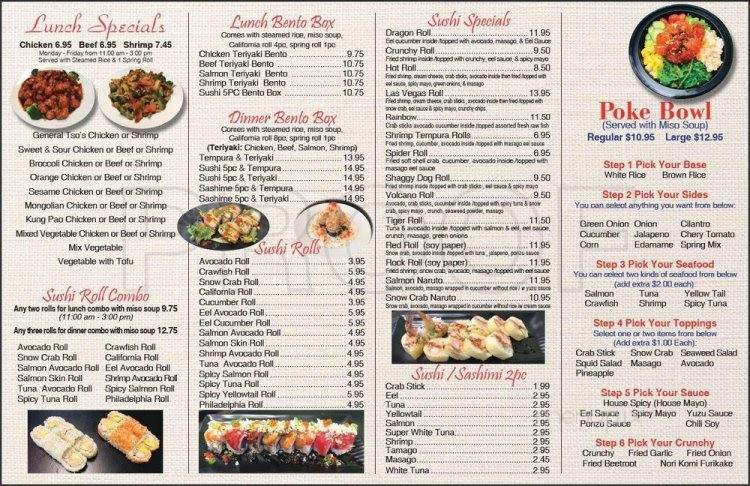 Oji Poke Bowl - Katy, TX menu_pic